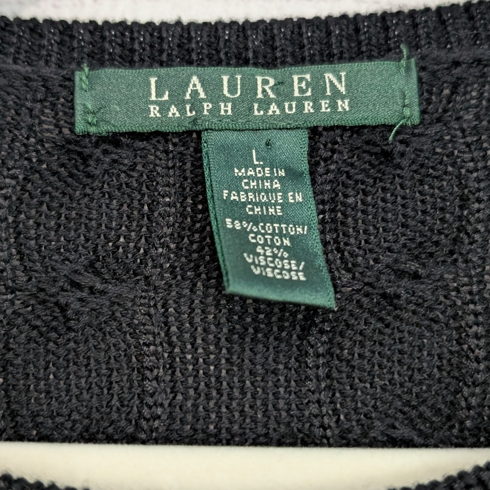 Nwot Vintage Lauren Ralph Lauren  knit Pullover sweater size L - Picture 6 of 7